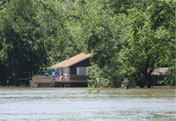 A house near water
